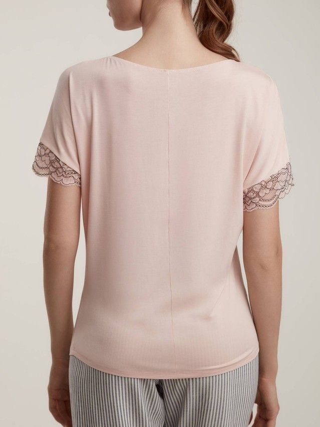 Short-sleeved top CONTE ELEGANT FUSION TA0017, s.164,170-84, cameo - 2