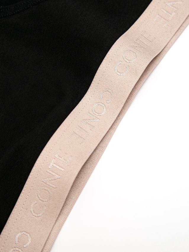 Women's panties CONTE ELEGANT PRINT DOTS LB 2545, s.90, black-beige - 5
