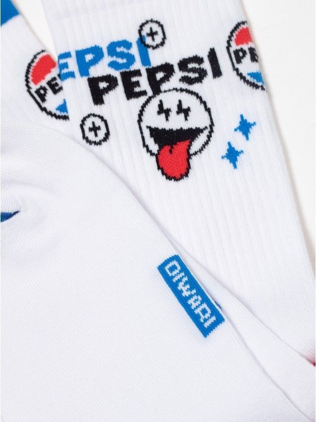 Men's socks DIWARI PEPSI, s.27-29, 585 white - 5