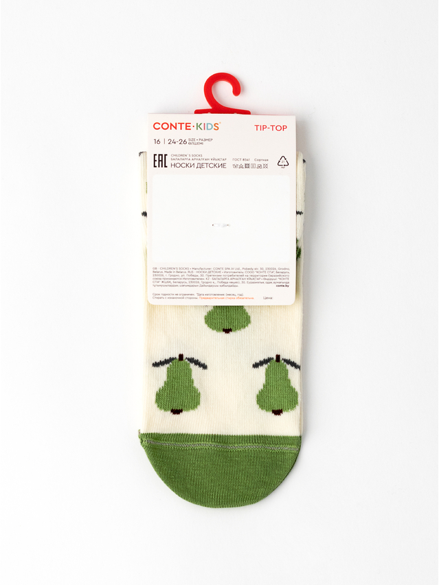 Children's socks CONTE-KIDS TIP-TOP, s.12, 1035 cream-green - 7