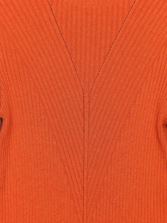 Women's polo neck shirt CONTE ELEGANT LDK105, s.170-84, titian red - 8