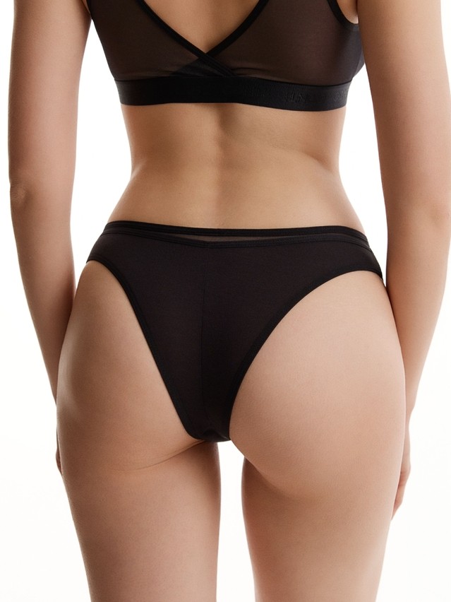 Women's panties CONTE DOUBLE LINES LBR 3578, s.90, black - 2