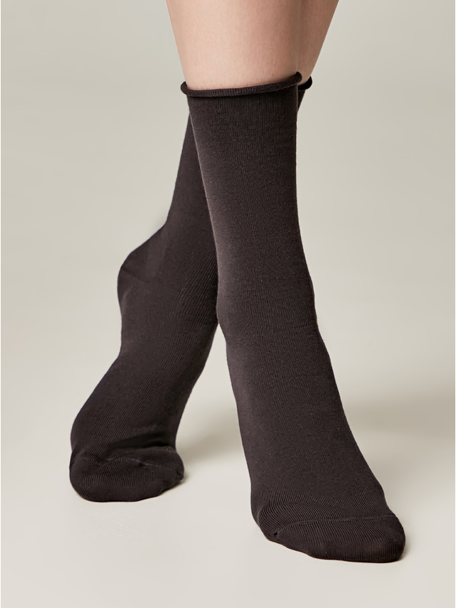 Women's socks CONTE ELEGANT COLOURS, s.23-25, 000 graphite - 1