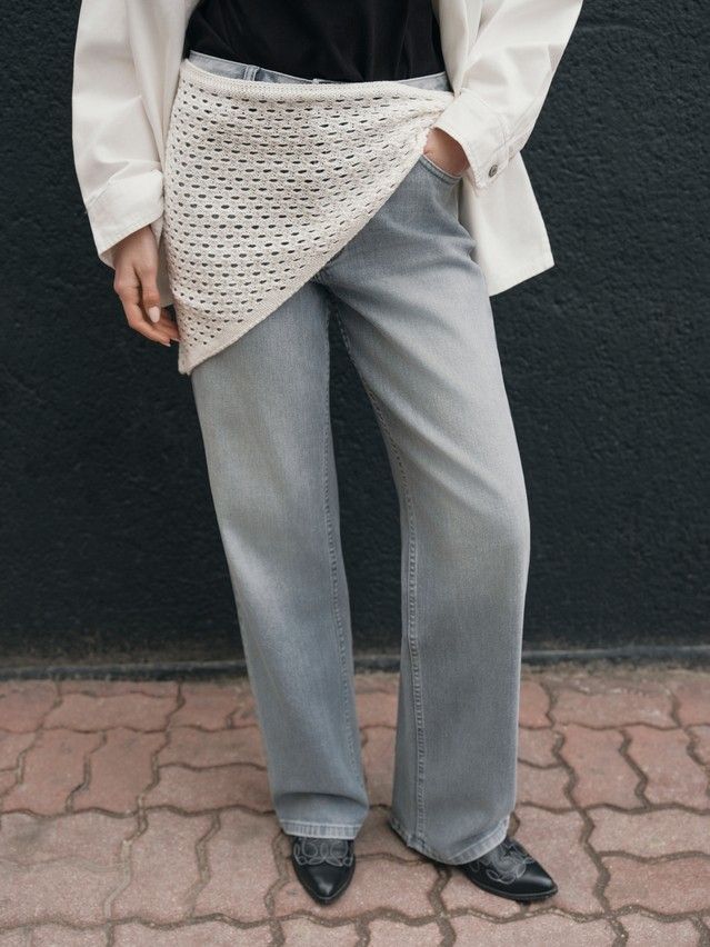 Women's headscarf CONTE LDK25194, s.42*108, ecru - 3