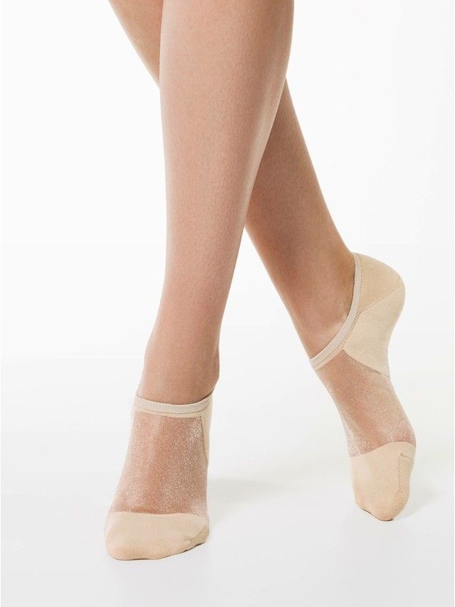 Women's socks CONTE ELEGANT ACTIVE (anklets),s.23, 000 beige - 1