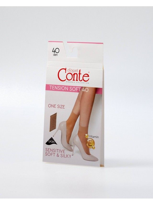 Women's socks CONTE ELEGANT TENSION SOFT 40 (1 pair),s.23-25, shade - 2