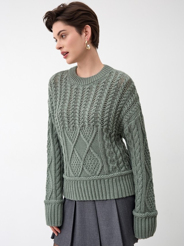 Women's pullover CONTE ELEGANT LDK24140, s.170-84, khaki - 3