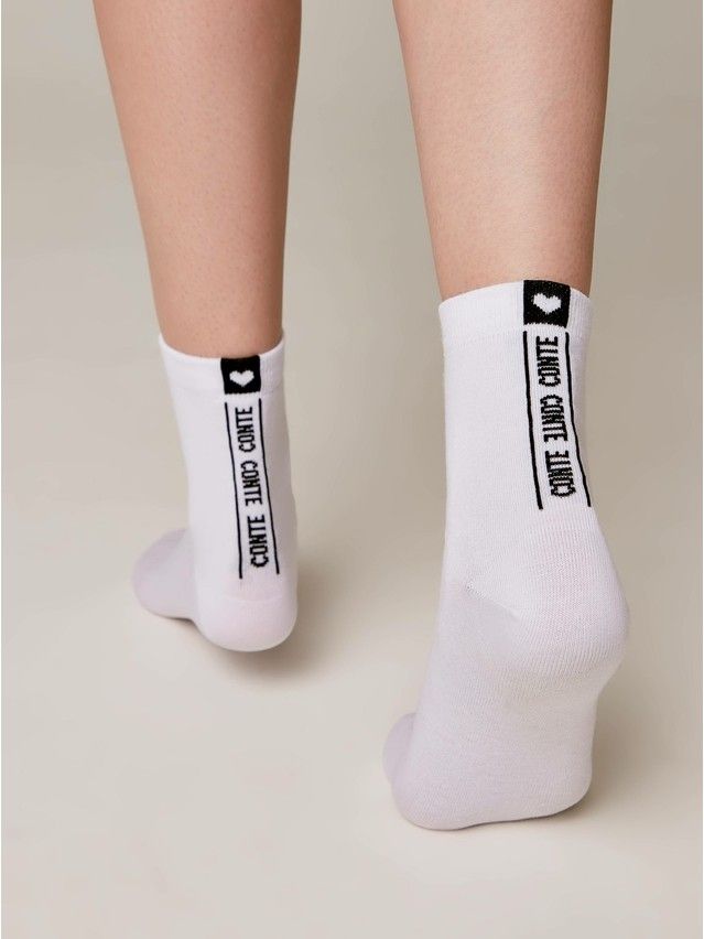 Women's socks CONTE ELEGANT CLASSIC, s.23, 152 white - 1