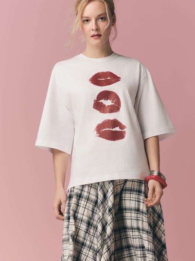 Women's polo neck shirt CONTE LD 3449, s.170-88, white-lips - 4