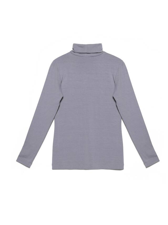 Women's polo neck shirt CONTE ELEGANT LD 1025, s.170-100, lilac grey - 4
