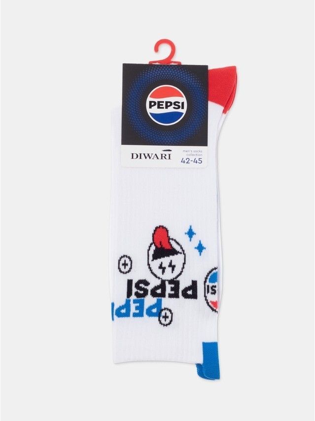 Men's socks DIWARI PEPSI, s.27-29, 585 white - 6