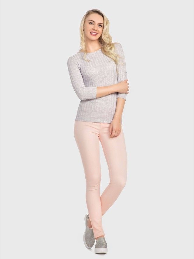 Women's polo neck shirt CONTE ELEGANT LD 710, s.170-100, grey - 1