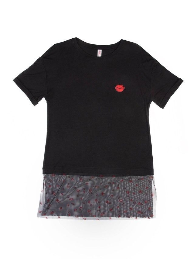 Women's polo neck shirt CONTE ELEGANT LD 719, s.170-92, black - 5
