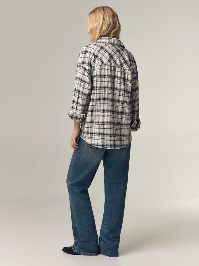 Women's shirt CONTE LRU 3518, s.170-88-94, white-black - 2