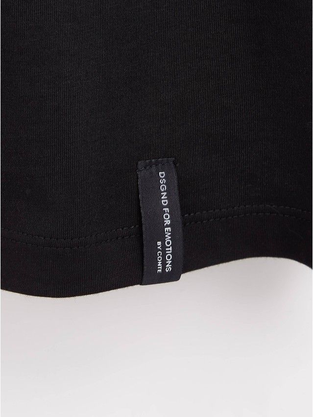 Women's polo neck shirt CONTE ELEGANT LD 1739, s.170-92, black-black - 6