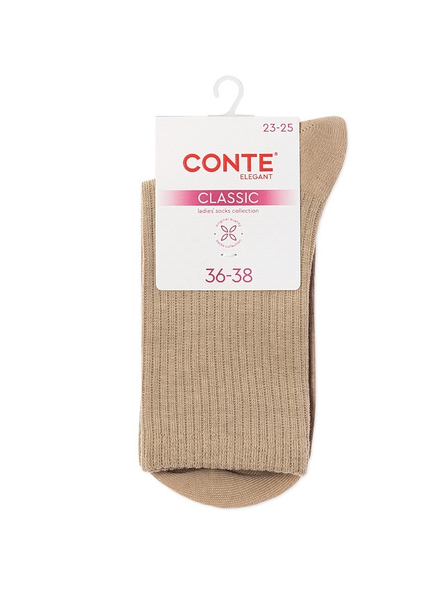 Women's socks CONTE ELEGANT CLASSIC, s.23-25, 751 beige - 3