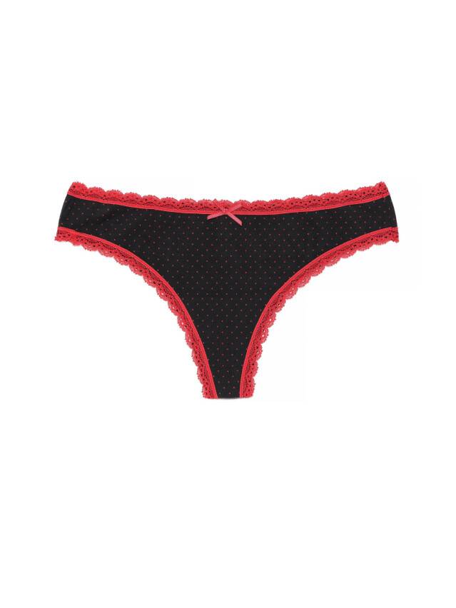 Panties for women LAZY DAYS LST 1004 (packed on mini-hanger),s.90, black-red - 3