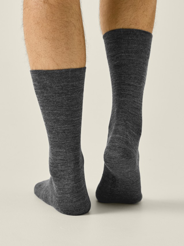 Men's socks CONTE, s.25, 000 dark grey - 2