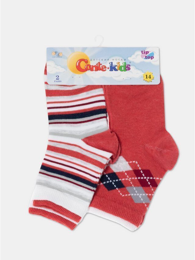 Children's socks CONTE-KIDS TIP-TOP (2 pairs),s.21-23, 700 red - 5