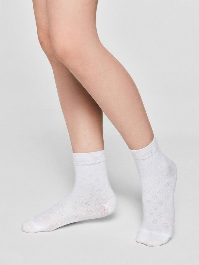 Children's socks CONTE-KIDS CLASS, s.21-23, 609 white - 1
