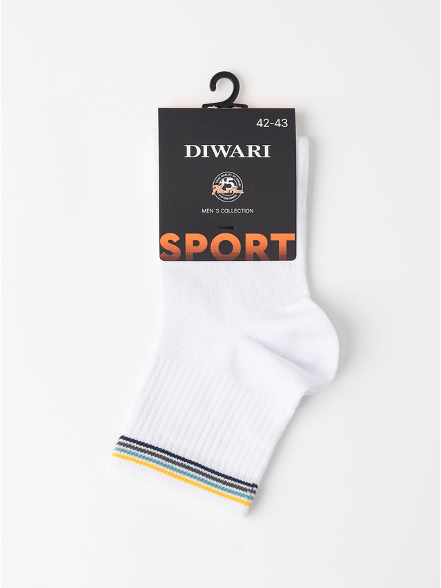 Men's socks DIWARI SPORT, s.25, 972 white - 4
