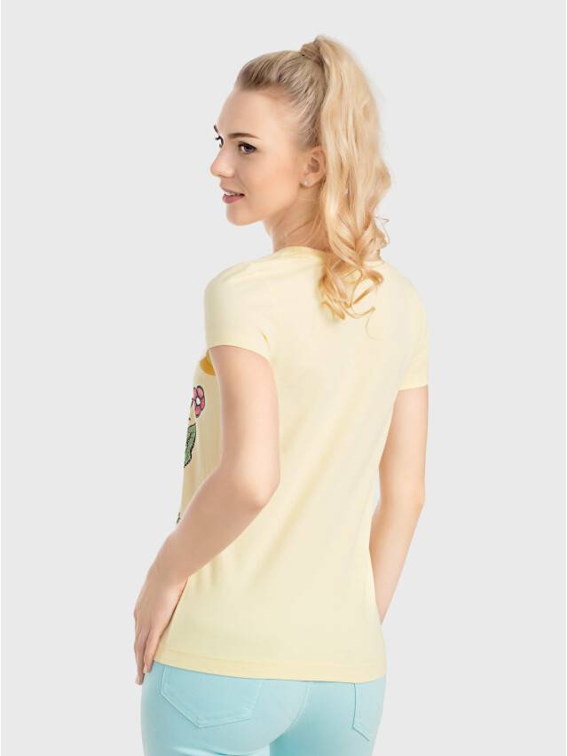 Women's polo neck shirt CONTE ELEGANT LD 741, s.170-100, yellow - 3