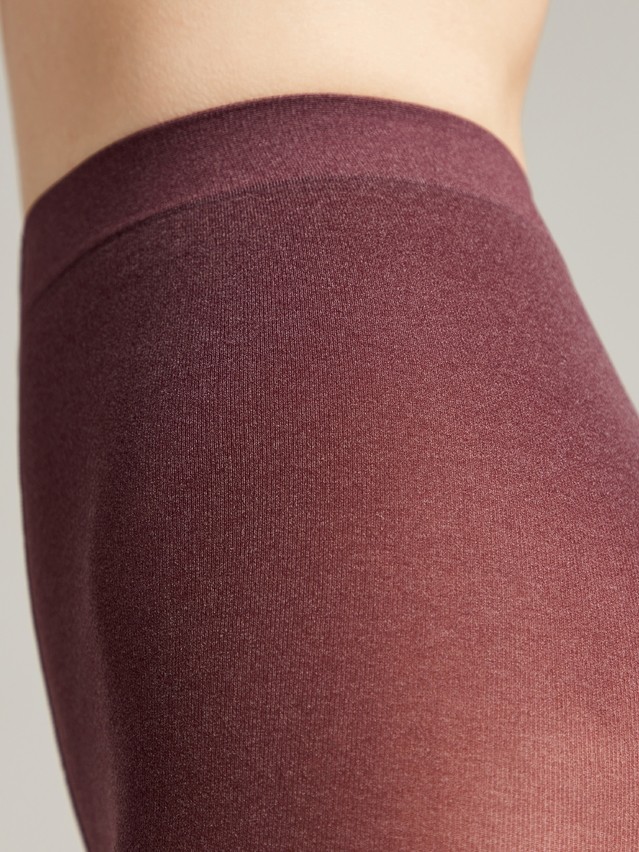 Women's tights CONTE ELEGANT TRENDY MELANGE, s.2, melanzana - 4