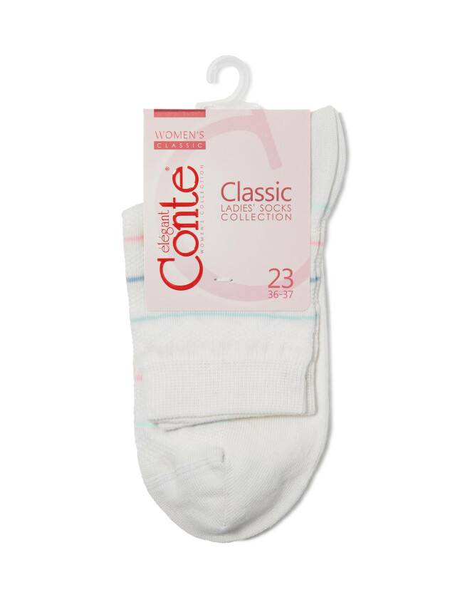 Women's socks CONTE ELEGANT CLASSIC, s.23, 088 white - 3