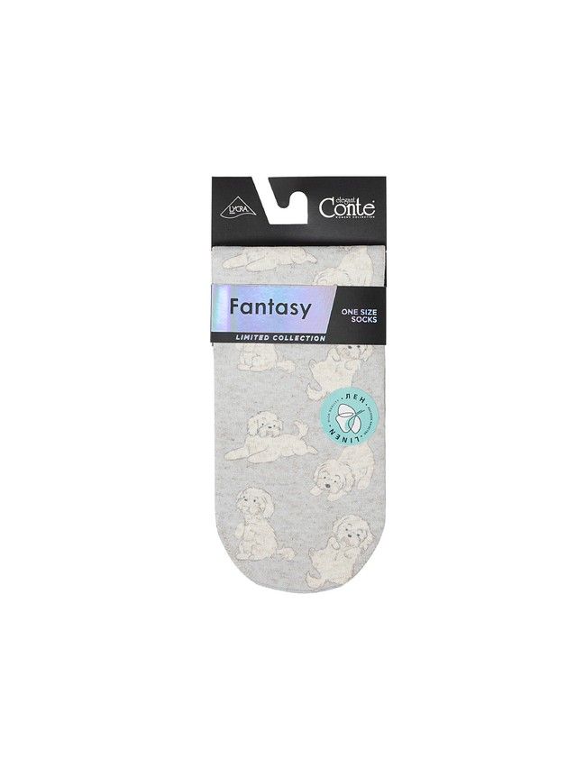 Women's socks CONTE ELEGANT FANTASY, s.23-25, 731 light grey - 4