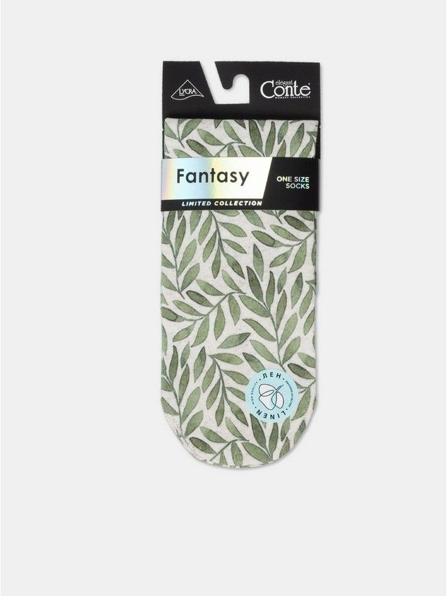 Women's socks CONTE ELEGANT FANTASY, s.23-25, 396 khaki - 7