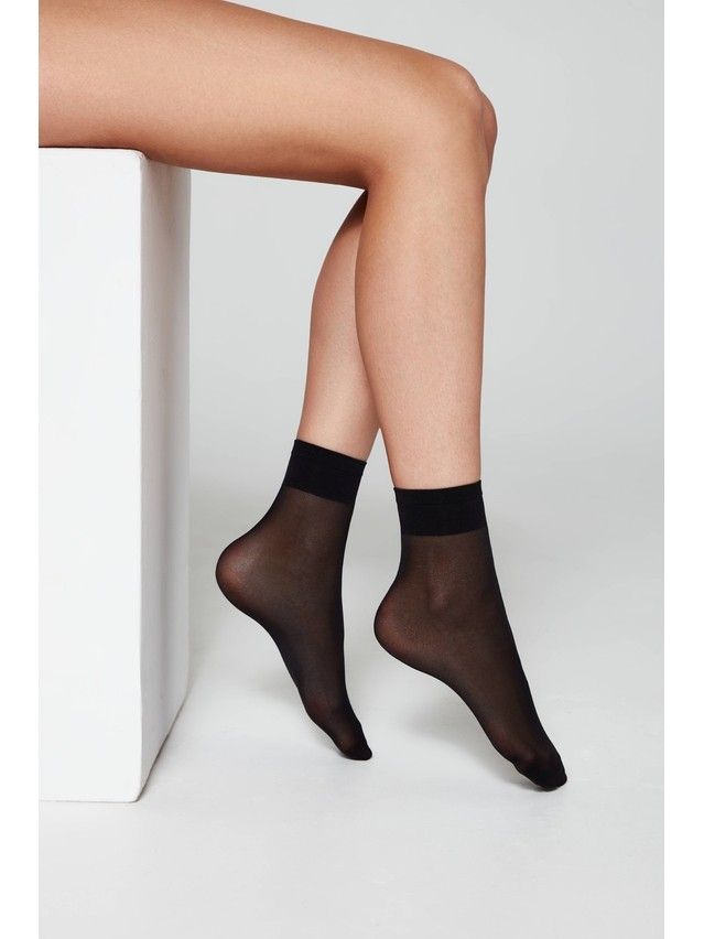 Women's socks CONTE ELEGANT TENSION SOFT 40 (1 pair),s.23-25, nero - 1