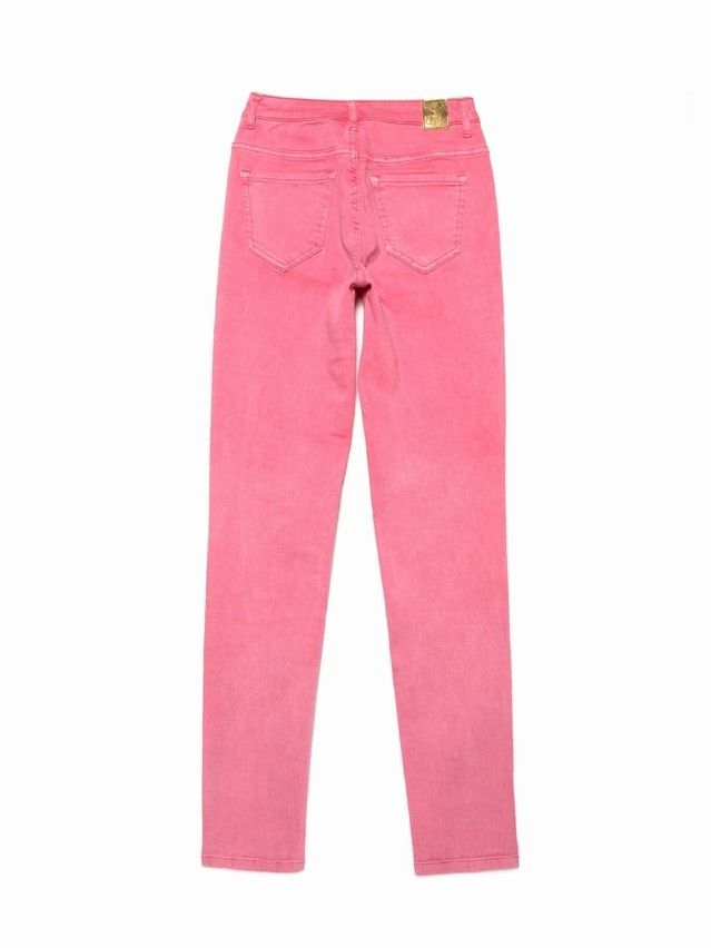 Skinny jeans with High rise CON-236, s.170-102, washed candy pink - 5