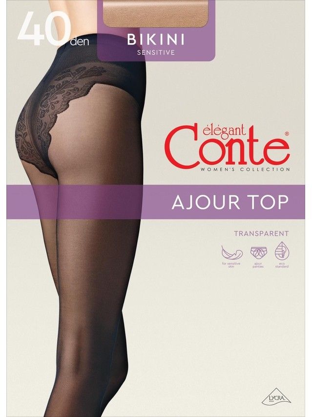 Women's tights CONTE ELEGANT BIKINI 40 (EURO),s.2, natural - 7