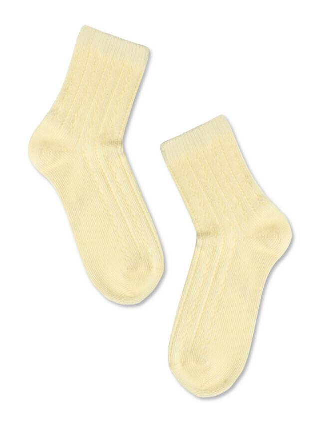 Children's socks CONTE-KIDS MISS, s.24-26, 112 light yellow - 1