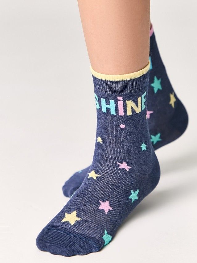 Children's socks Cheerful legs 17S-10SP, s. 30-32, 477 dark blue - 3