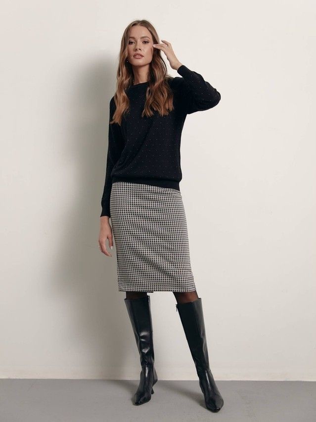 Women's pullover CONTE ELEGANT LDK140, s.170-84, black - 5