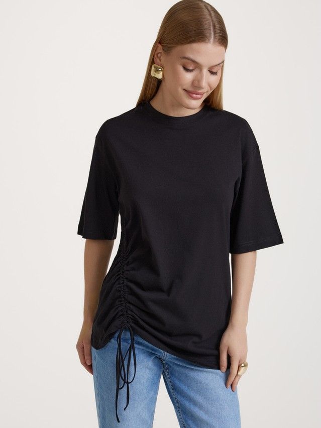 Women's polo neck shirt CONTE ELEGANT LD 3086, s.170-84, black - 4