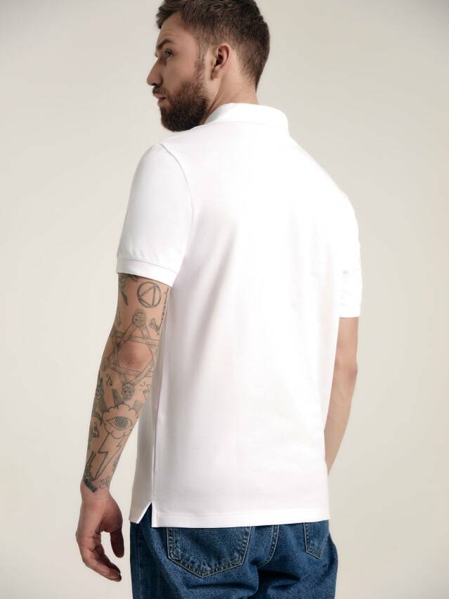 Men's polo neck shirt DiWaRi MD 415, s.170,176-108, white - 4