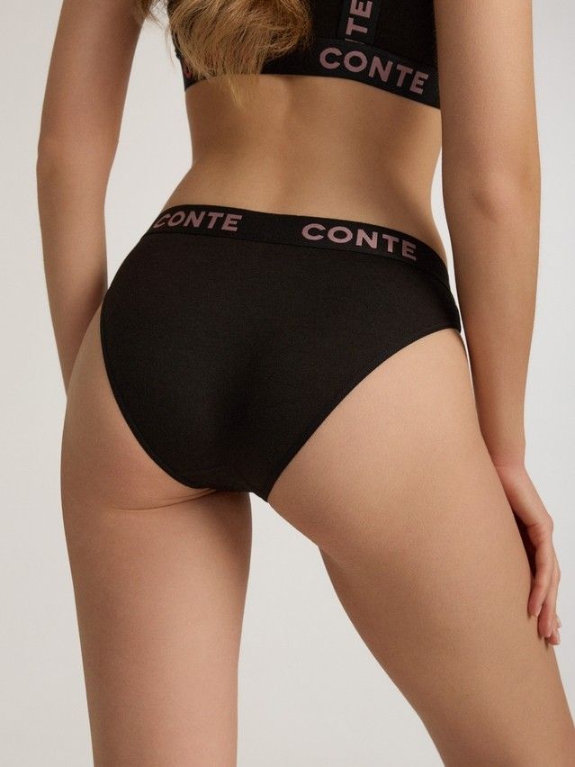 Women's panties CONTE ELEGANT COMFY LINE LB 2993, s.90, black-pink - 2