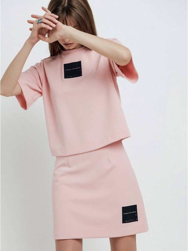 Women's skirt CONTE ELEGANT LU 1643, s.170-90, romantic pink - 2