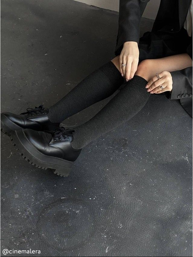 Women's knee high socks CONTE ELEGANT FANTASY, s.23-25, 000 graphite - 1