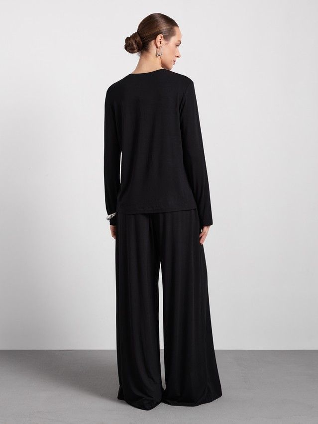 Women's polo neck shirt CONTE LD 3506, s.170-88, black - 2