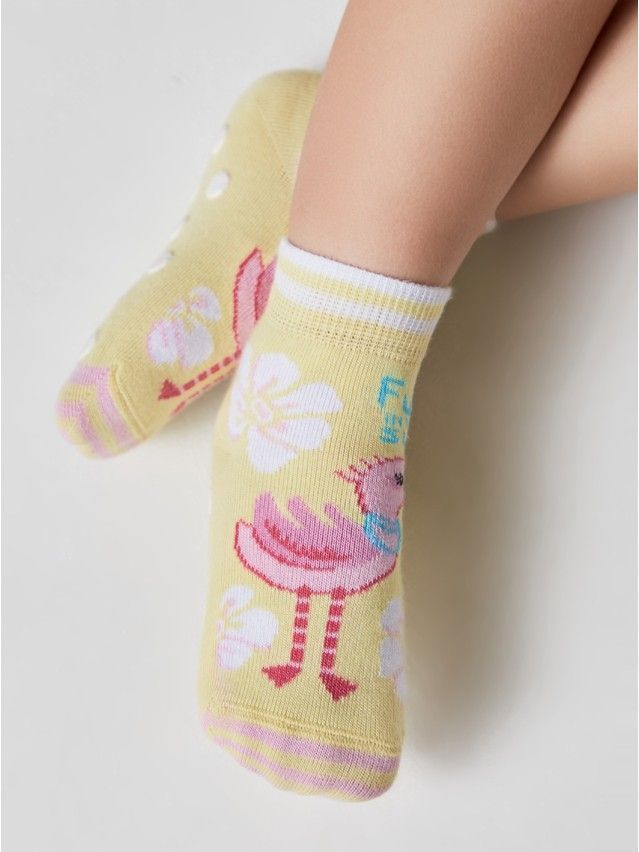 Children's socks TIP-TOP (anti-slip),s.18-20, 475 light yellow - 2