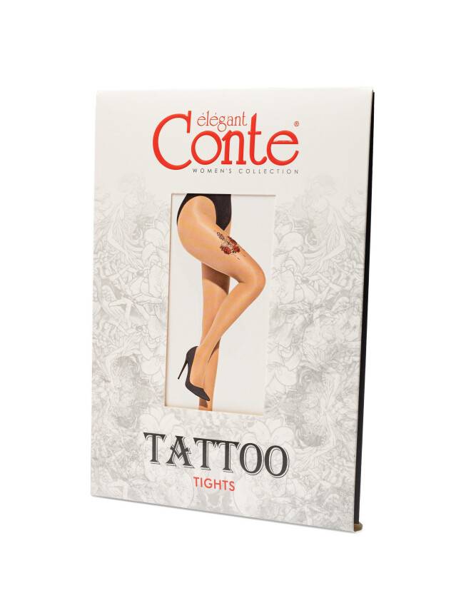 Women's tights CE FANTASY TATTOO, s.2, 001 natural - 4