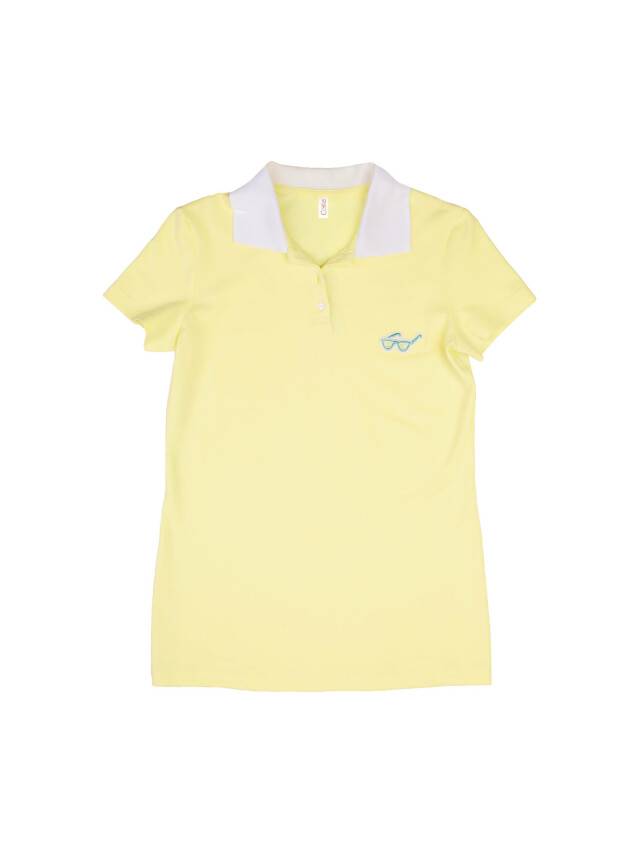 Women's polo neck shirt CONTE ELEGANT LD 729, s.170-100, yellow - 3