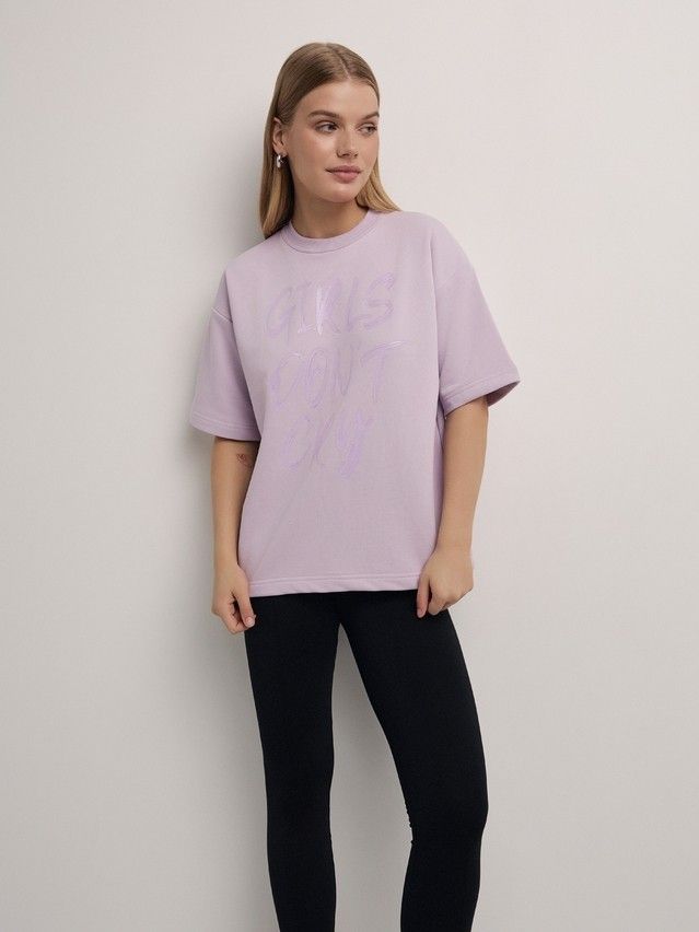 Women's polo neck shirt CONTE ELEGANT LD 2726, s.170-92, lavender - 3
