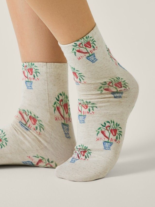 Women's socks CONTE ELEGANT FANTASY, s.23-25, 788 beige - 2