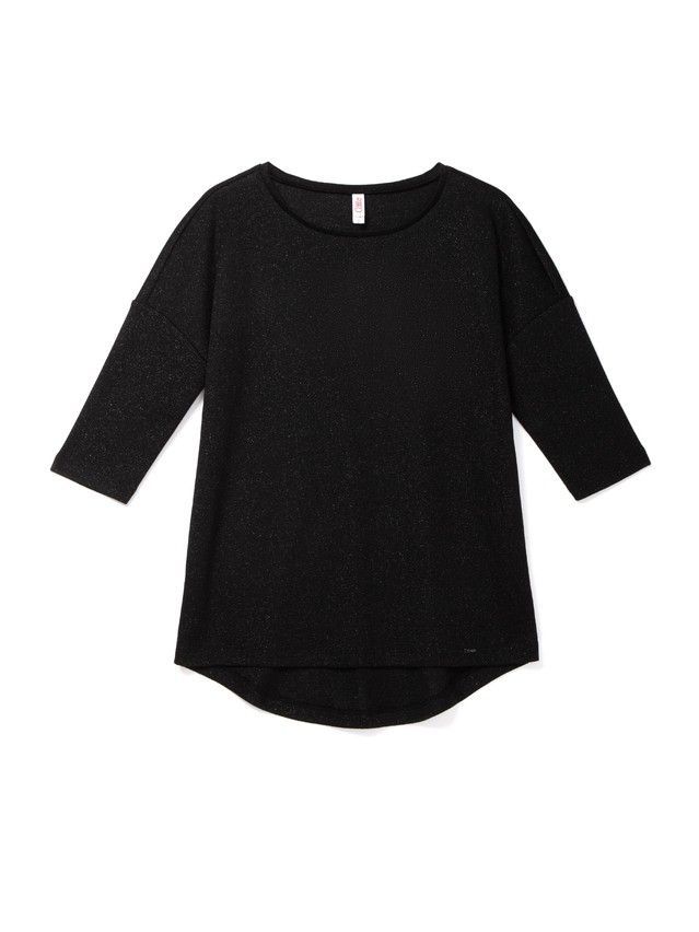 Women's polo neck shirt CONTE ELEGANT LD 833, s.170-100, nero - 1