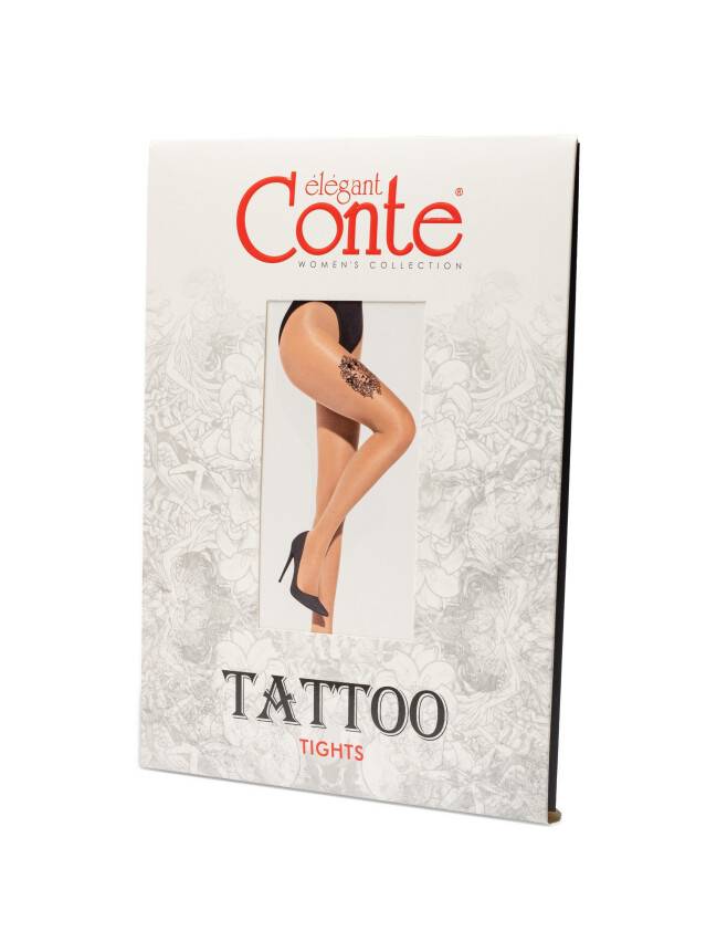 Women's tights CE FANTASY TATTOO, s.2, 002 natural - 3