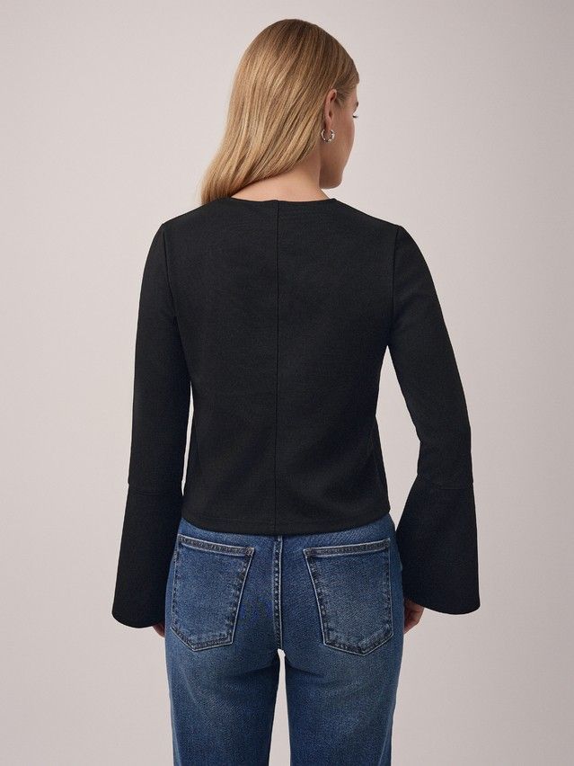 Women's polo neck shirt CONTE ELEGANT LD 2807, s.170-92, black - 2